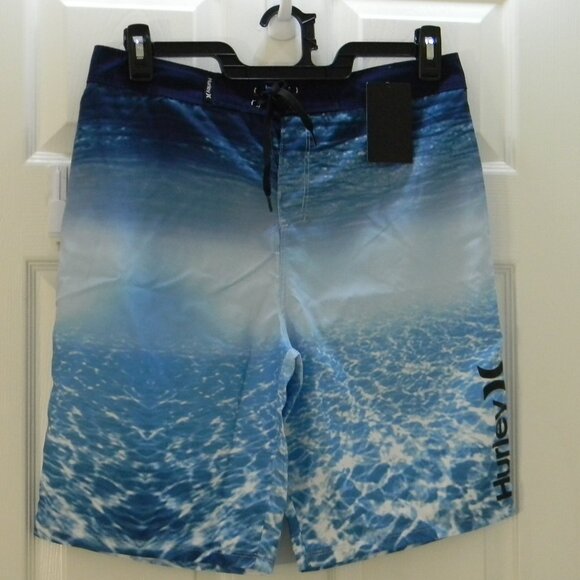 Hurley Swim Trunks Indo Blue Boys Multiple Sizes NWT - Picture 1 of 6